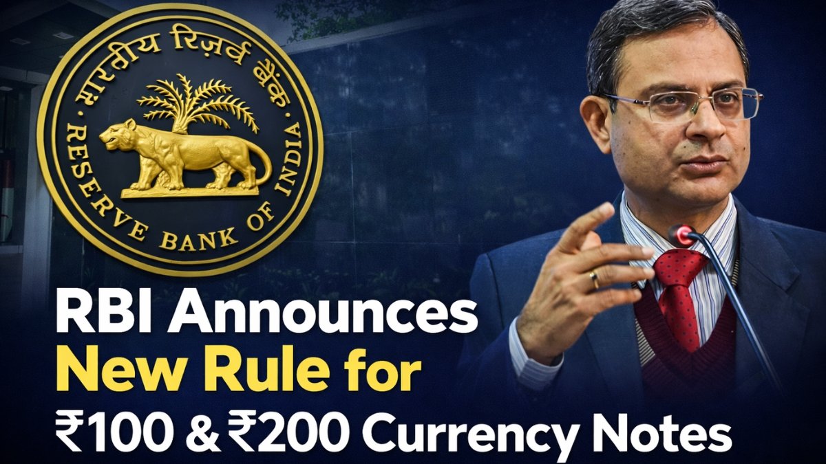 RBI Announces New Rule for ₹100 & ₹200 Currency Notes